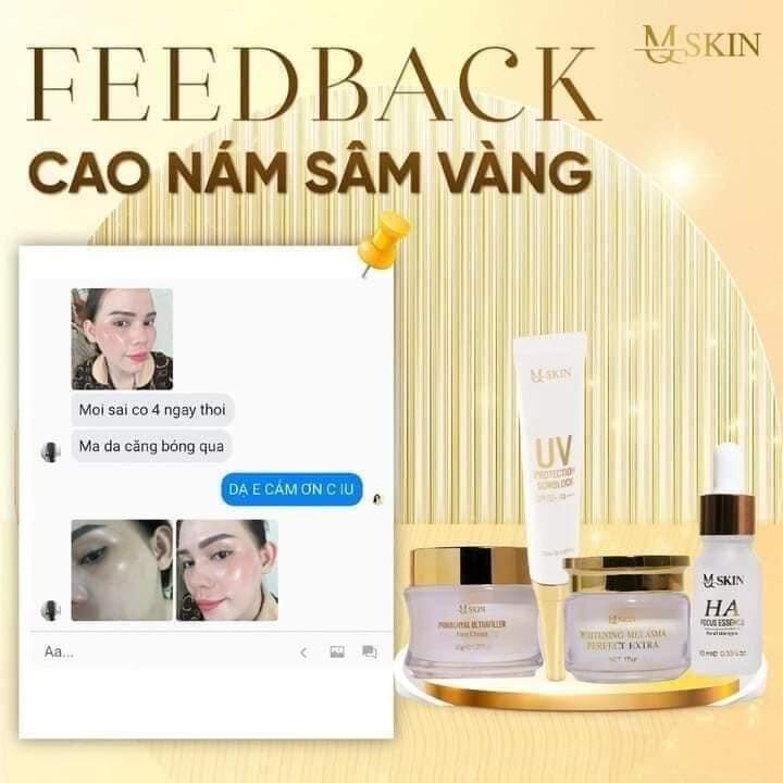 (CÓ THẺ CÀO) COMBO KEM FACE CAO NÁM SÂM VÀNG MQ SKIN