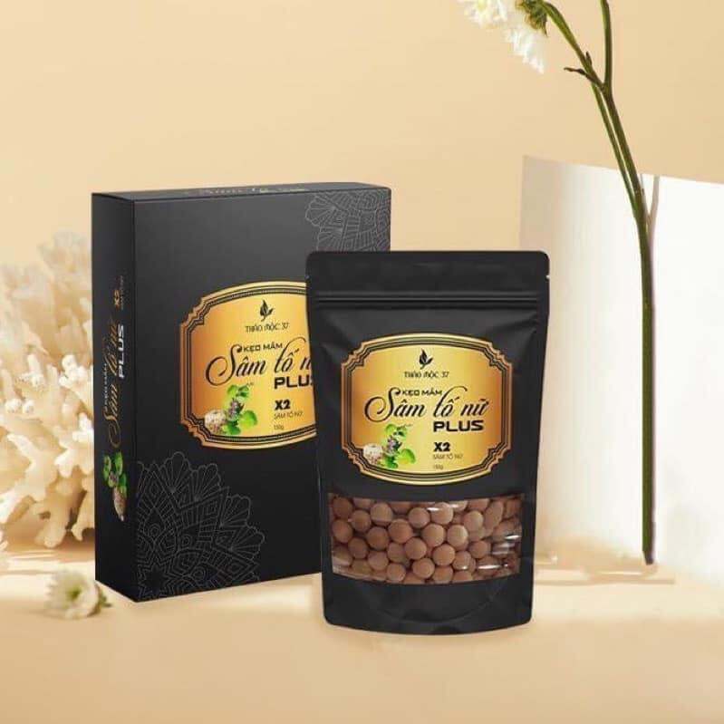 Combo 5 Hộp Kẹo Mầm Sâm Tố Nữ Plus X2 tăng vòng 1 -Thảo Mộc 37 chính hãng