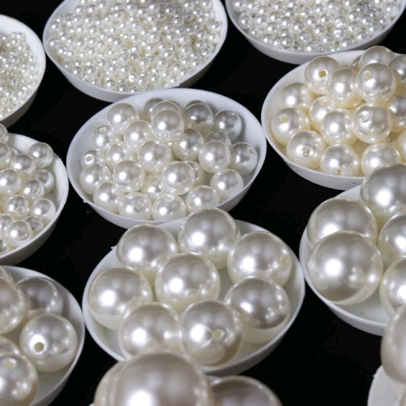 100g hạt cườm, ngoc trai có lỗ 6-12mm