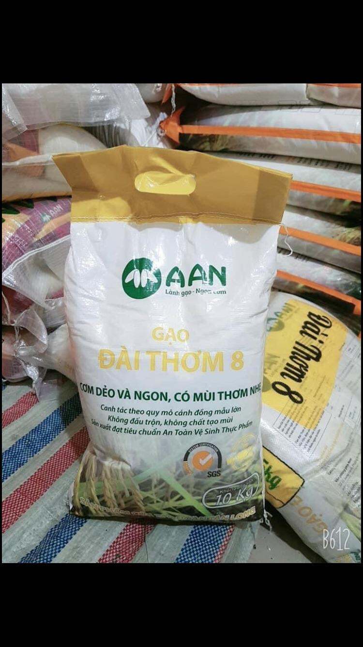 Gạo Đài Thơm 8 A An của tập đoàn Tân Long túi 10kg