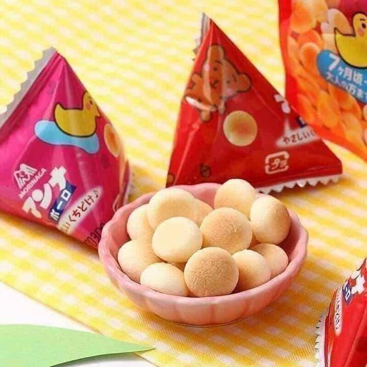 Bánh men bi túi Morinanga Nhật Bản, bánh ăn dặm Nhật Bản cho bé từ 7m