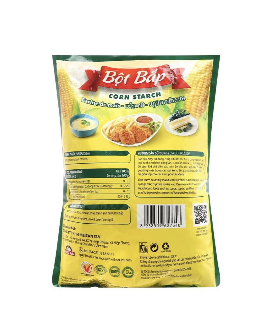 Bột bắp Meizan gói 150g