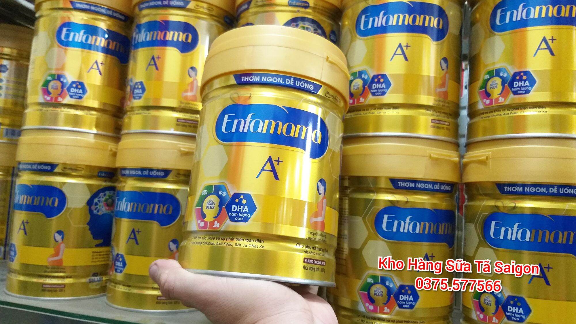 Sữa bầu Enfa mama A+ lon 830g của Mead Johnson