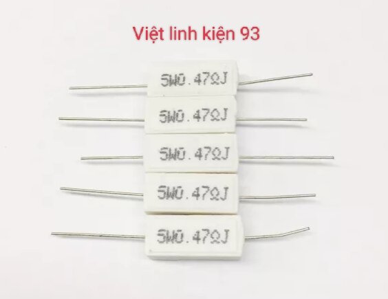 Điện trở 0.47 ôm 5w ( gói 10 con )