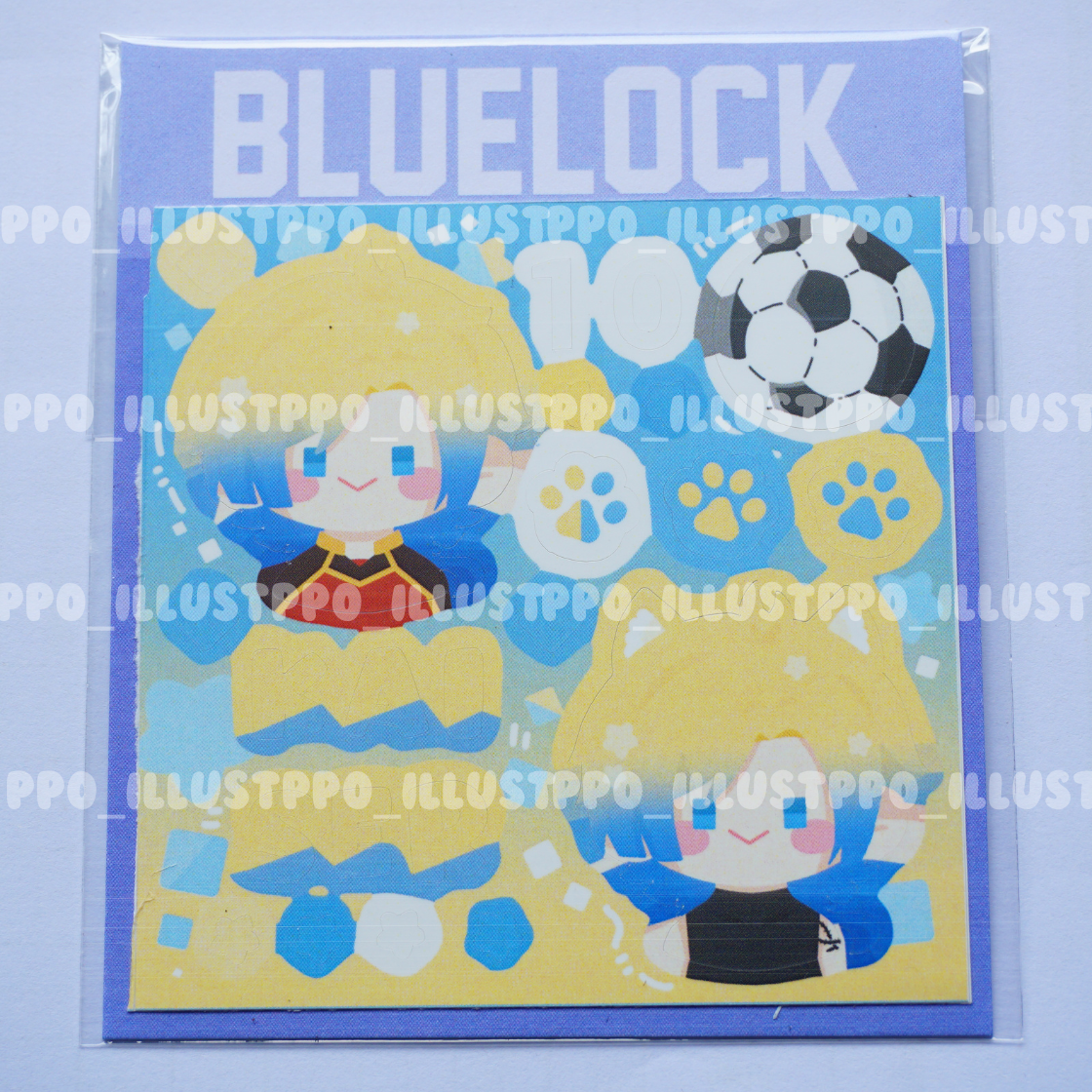 Ppo | Nhãn dán Sticker Anime Blue Lock - Tiền Đạo Số 1 trang trí