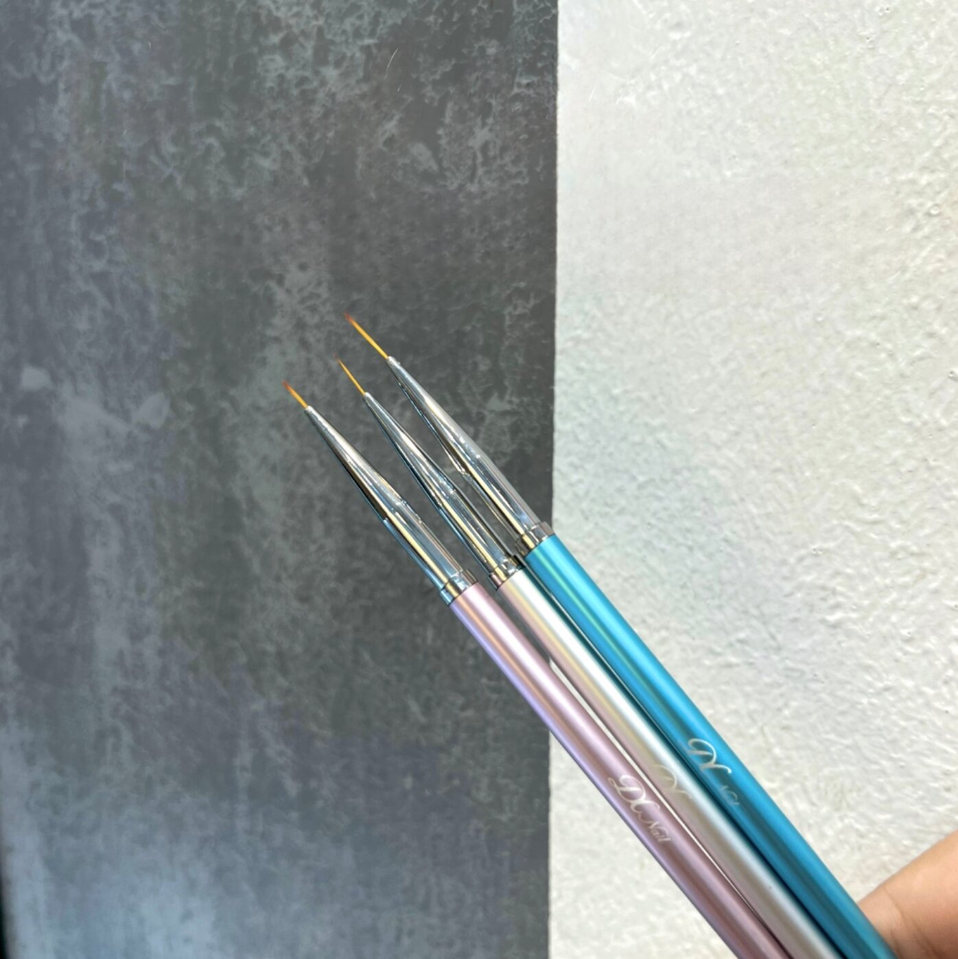 Bộ 3 cây cọ vẽ nét , cọ tóc Dingxi vẽ nail chuyên dụng