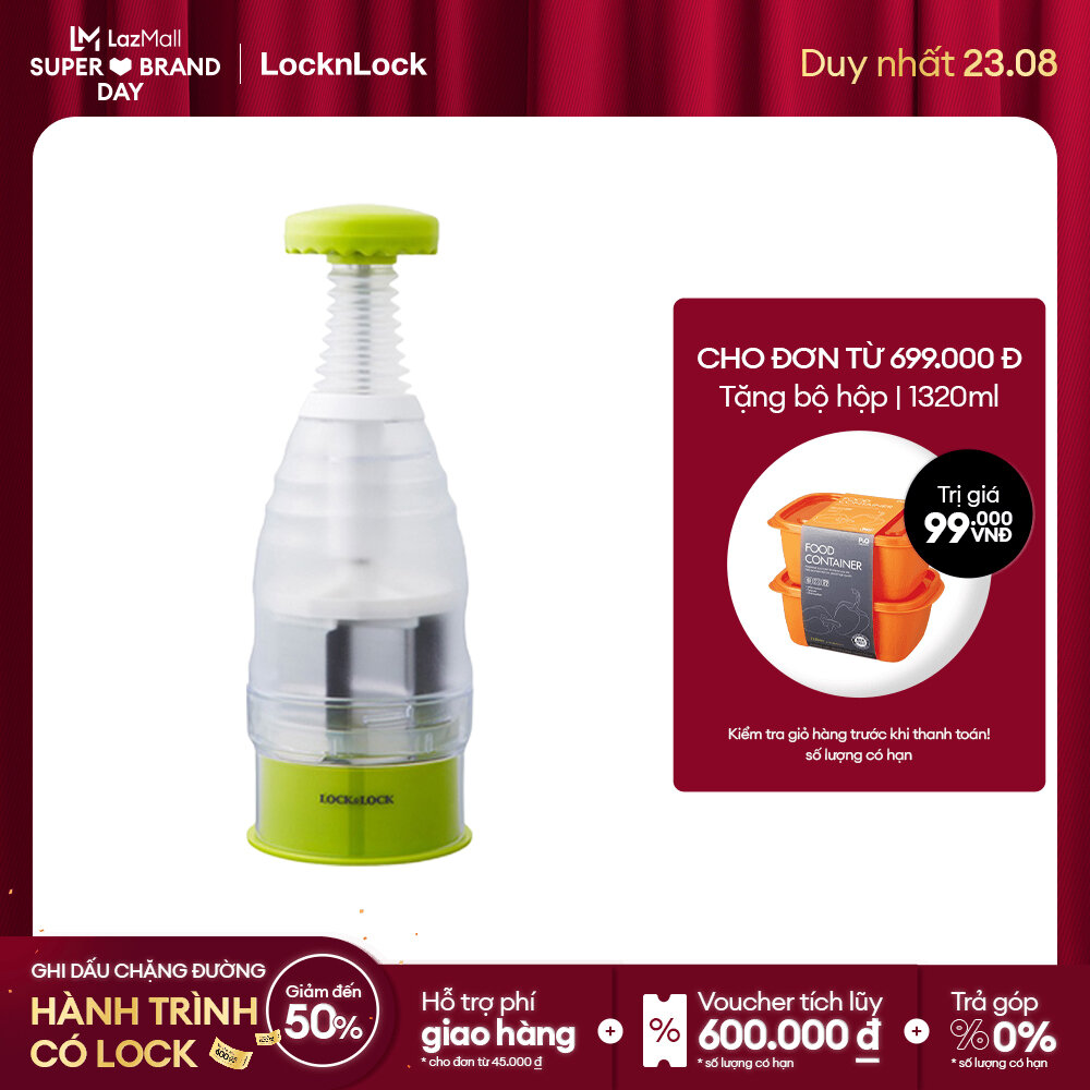 [Duy nhất 23.8 - Mua ngay] Dụng cụ băm hành và rau củ CKS301 nhãn hiệu LocknLock