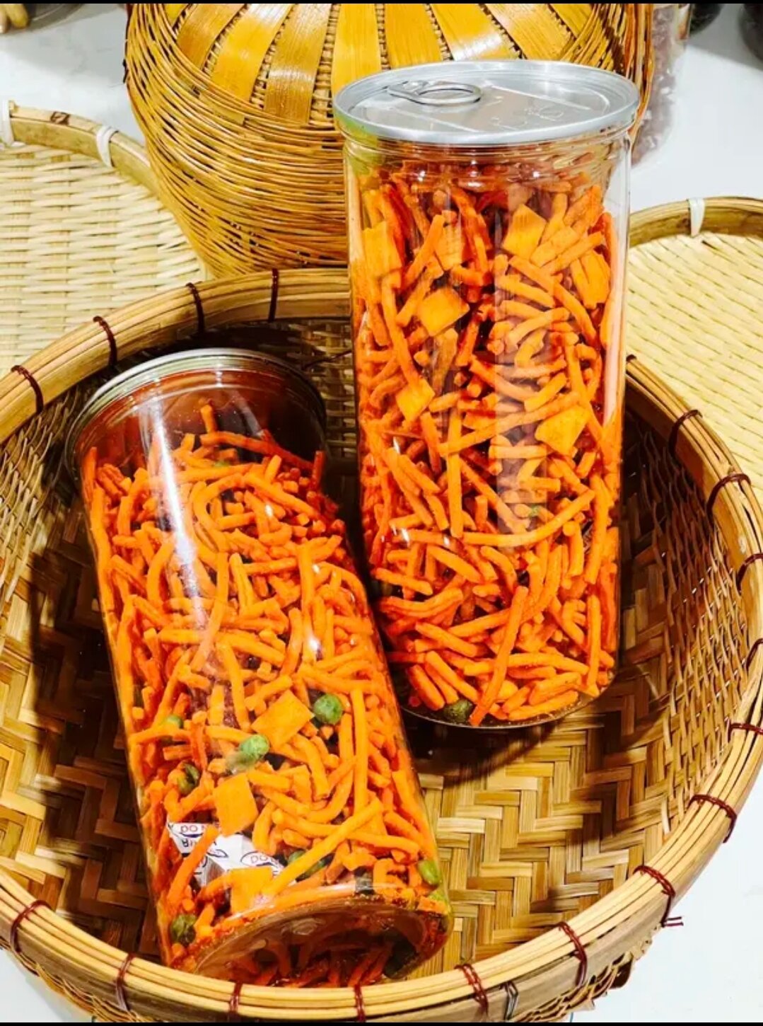 Bim Bim que đậu hà lan hủ 450g