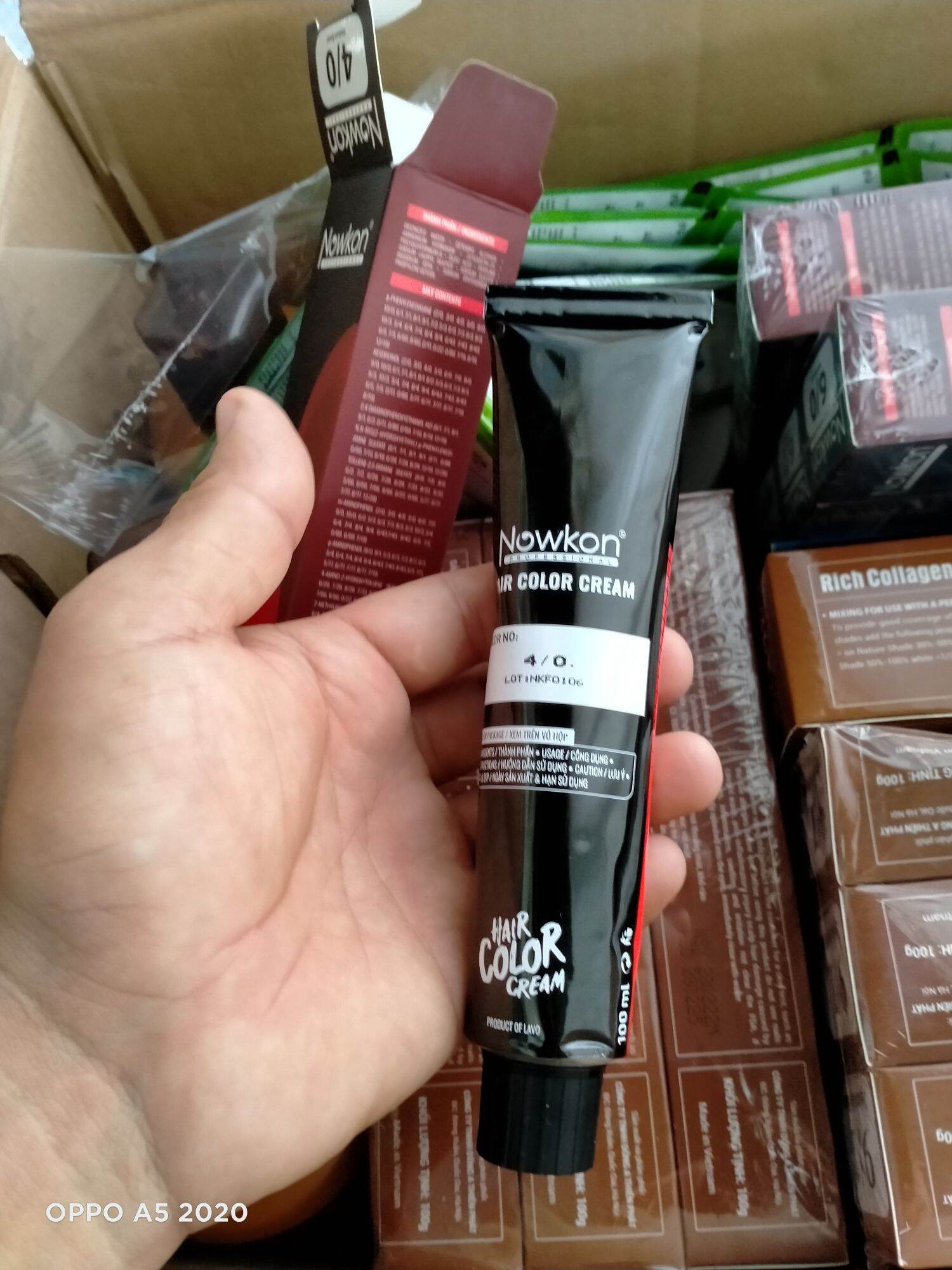 màu nhuộm tóc nowkon.kem nhuộm tóc nowkon