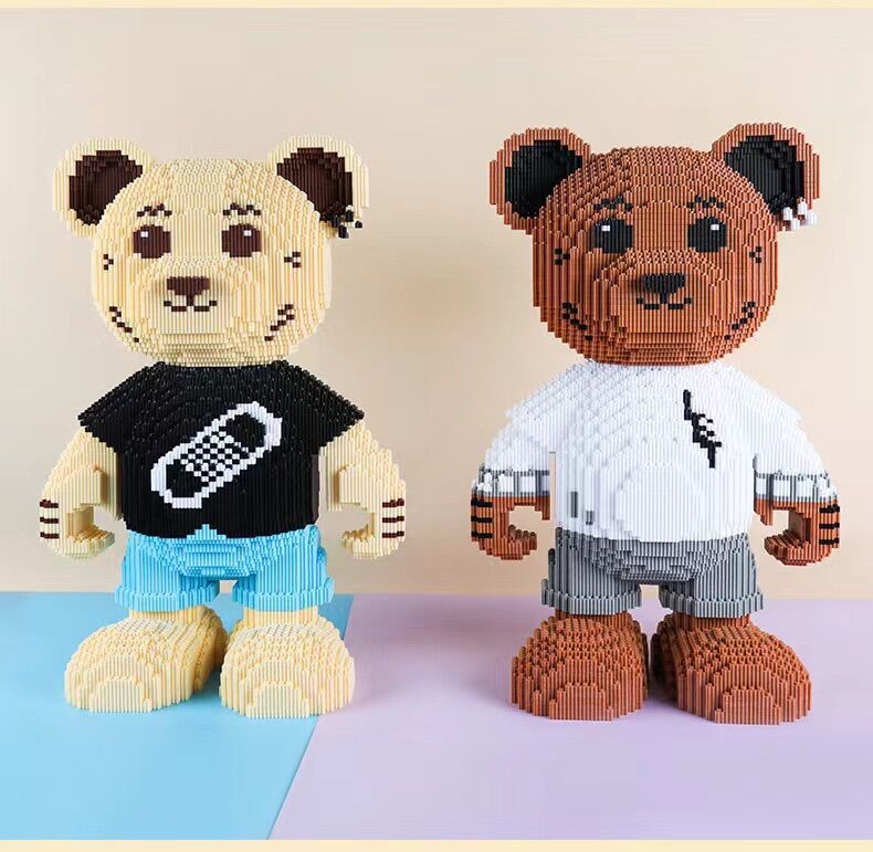Đồ chơi lắp ráp mô hình gấu teddy, lego gấu teddy dễ thương