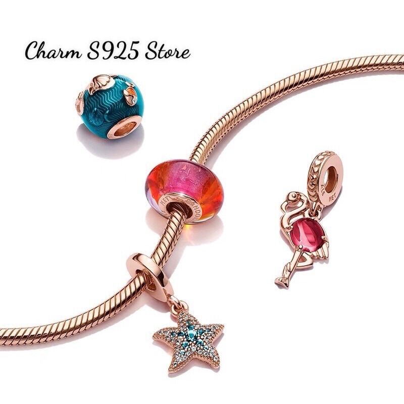 CHARM PANDORA ALE HỒNG HẠC BẠC S925