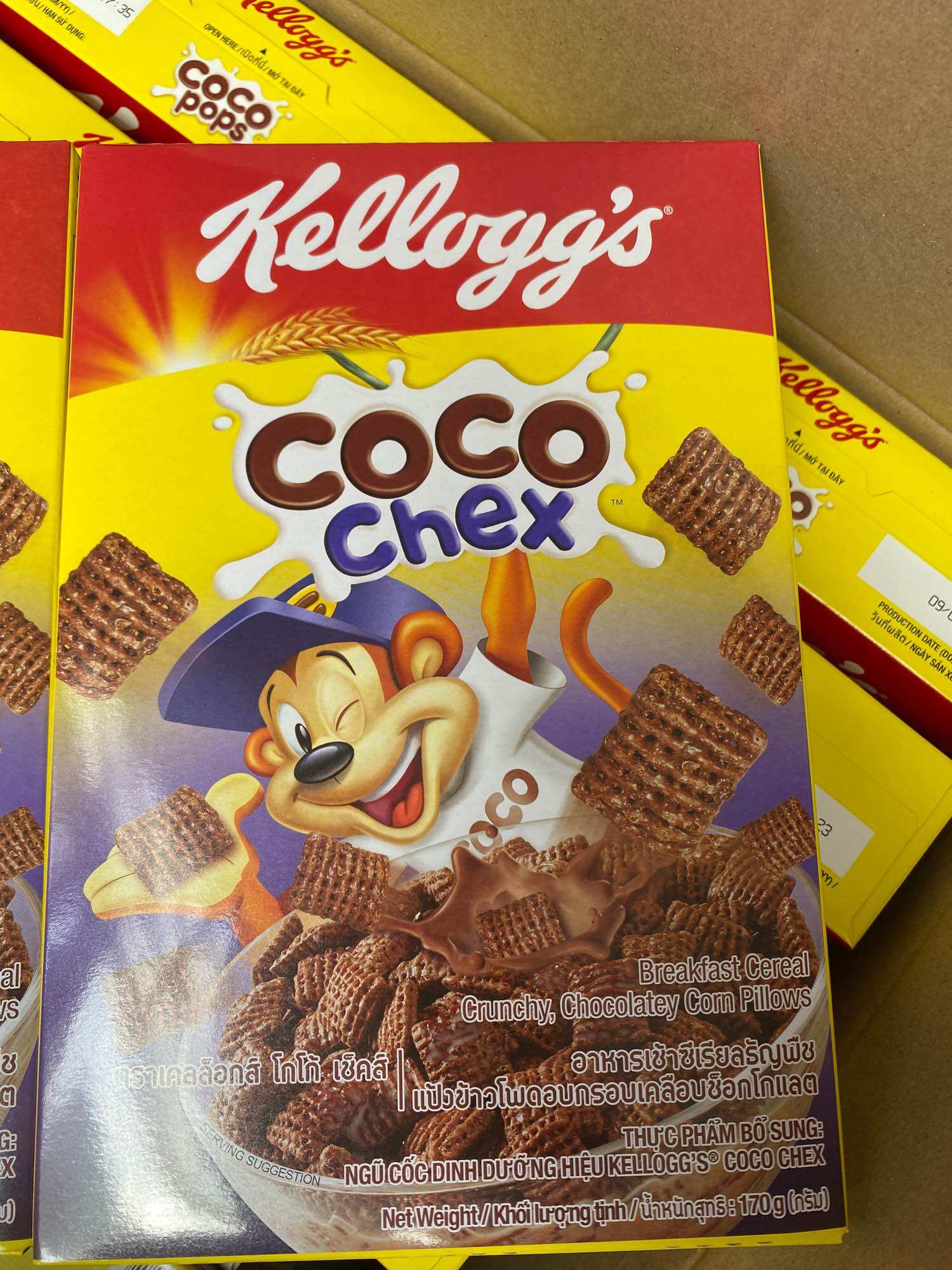 Ngũ cốc ăn sáng kellogg's coco chex 170g