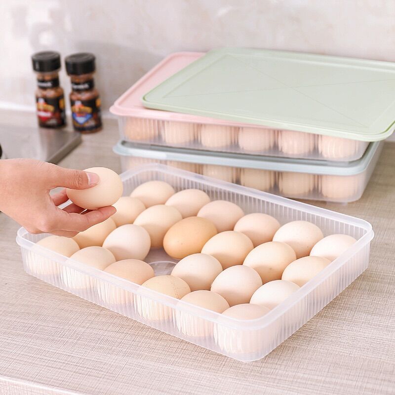 Khay đựng trứng, hộp nhựa đựng trứng 24 quả trong tủ lạnh