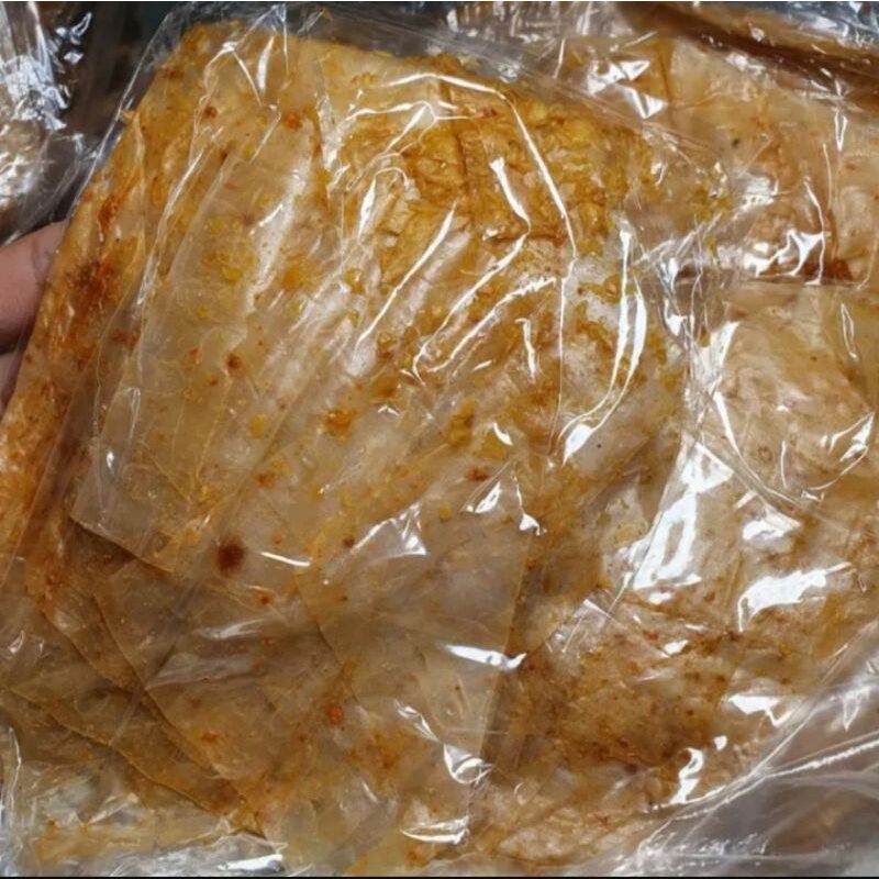Bánh tráng xike muối tỏi cay cay - 1 bịch xike vàng