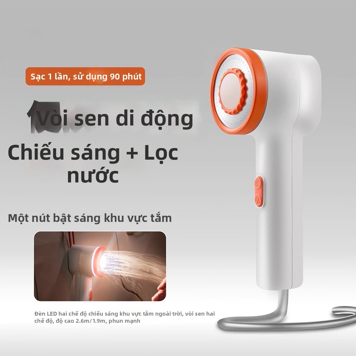 Portable Outdoor Shower Electric Self-priming Pump Giá 1,265,000 Đồng*Miễn phí vận chuyển