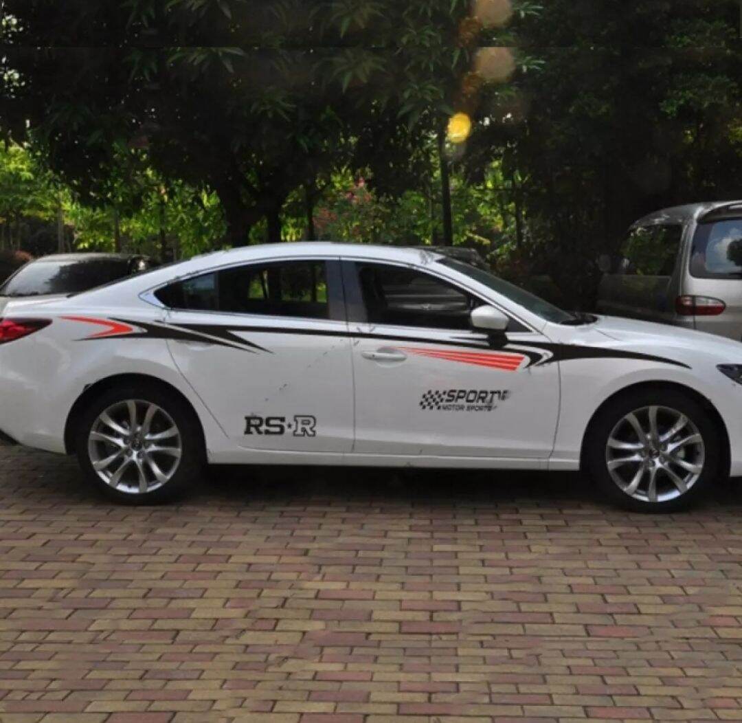 Tem dán sườn xe mazda 2,3,6, tem dán trang trí 001