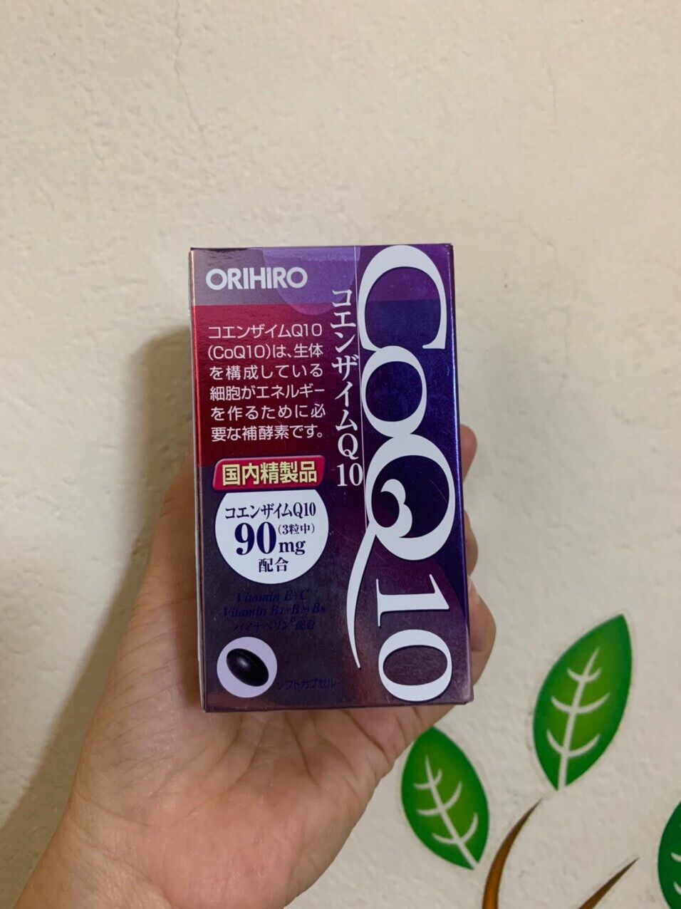 Viên uống hỗ trợ tim mạch Coenzyme Q10 Orihiro 90 viên Nhật Bản