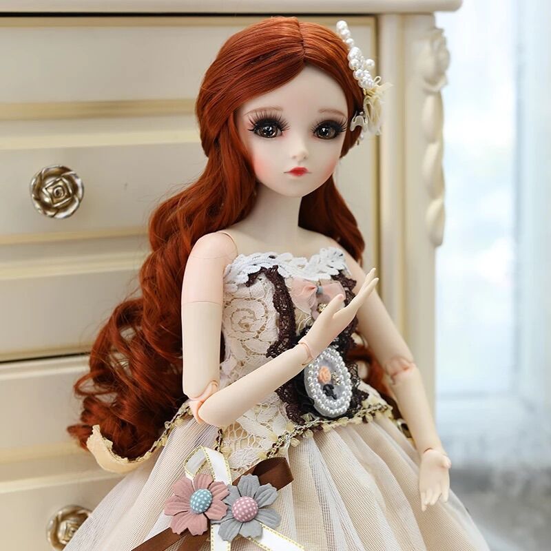 Búp Bê Công Chúa 60cm Doris FU Thay Được Tóc + Mắt - Regina
