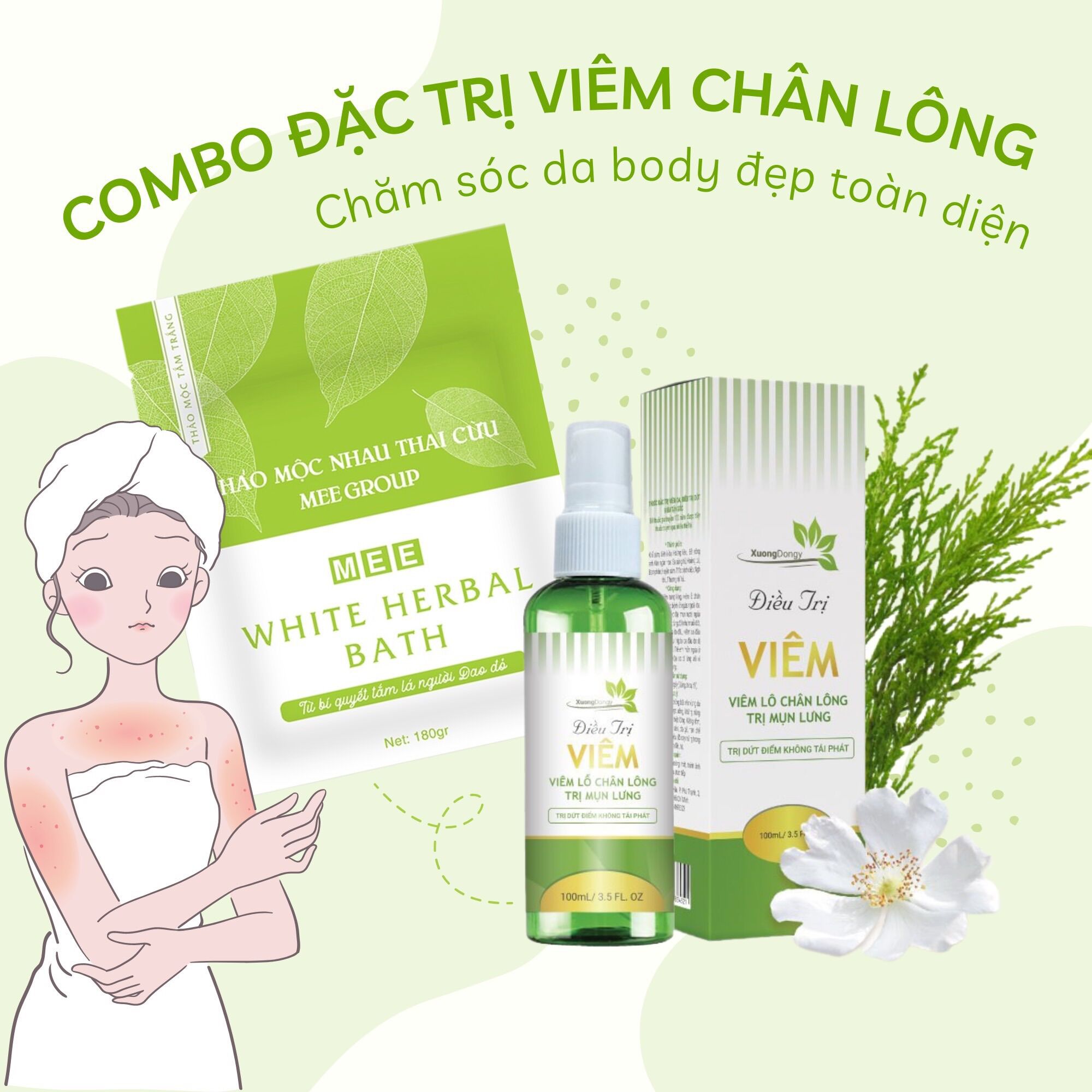 Thảo Mộc Viêm Nang Lông NEEM - Mee Natural ( 50 ml)