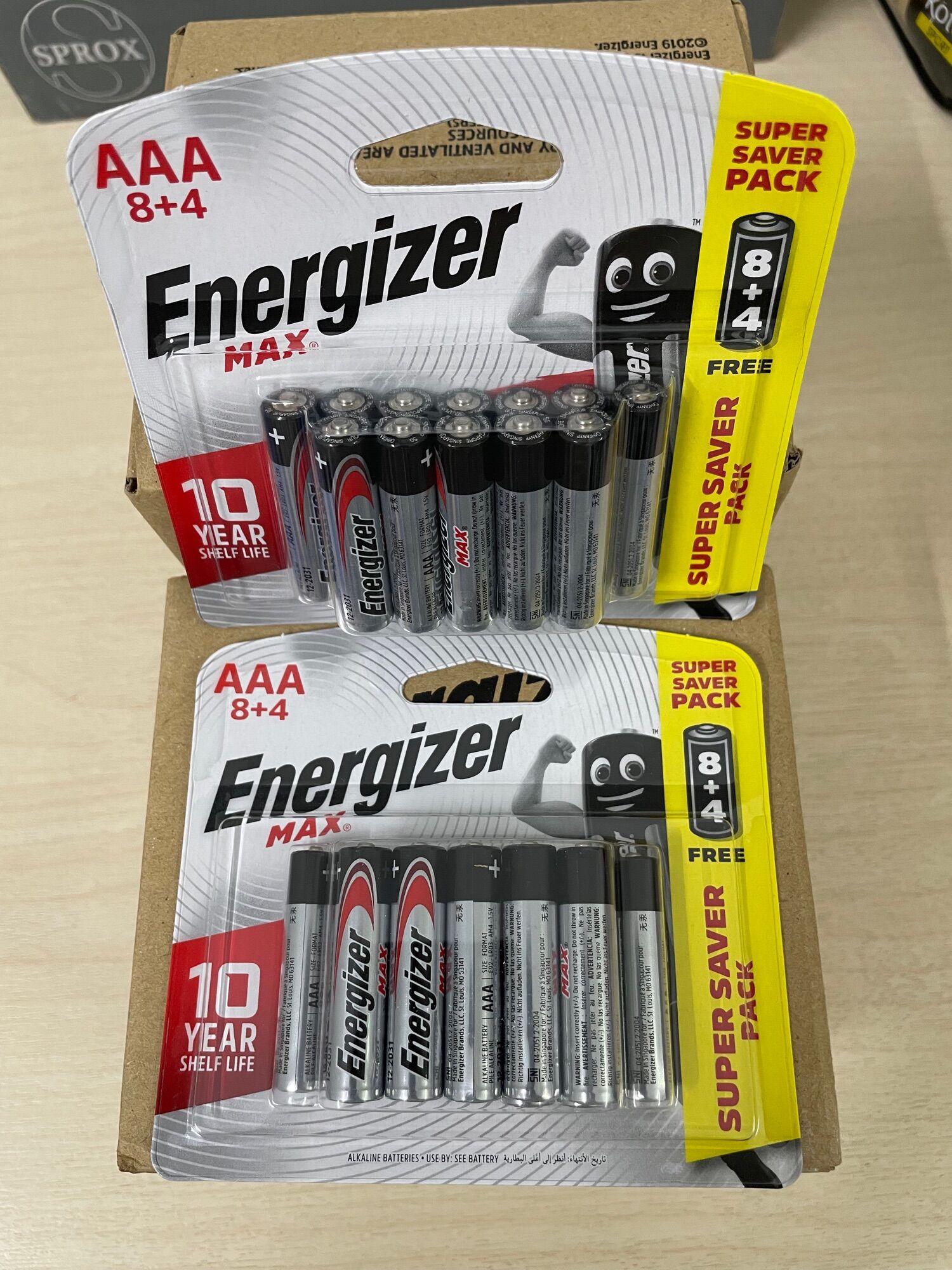 Pin AAA BP8+4(E92 BP8+4) Energizer max(vĩ 12 viên)