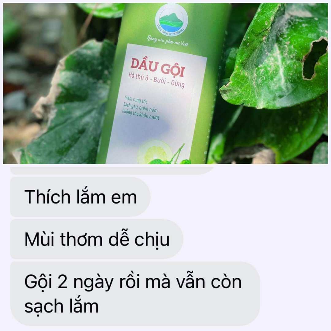 Dầu gội Hà Thủ Ô-Bưởi - Gừng