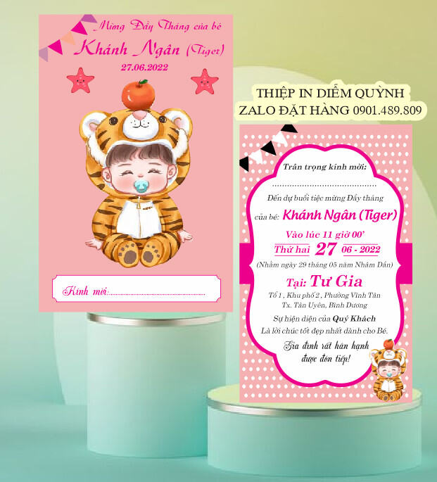 Thiệp sinh nhật mẫu mới hiện đại dành cho bé gái màu hồng cam  Lazadavn
