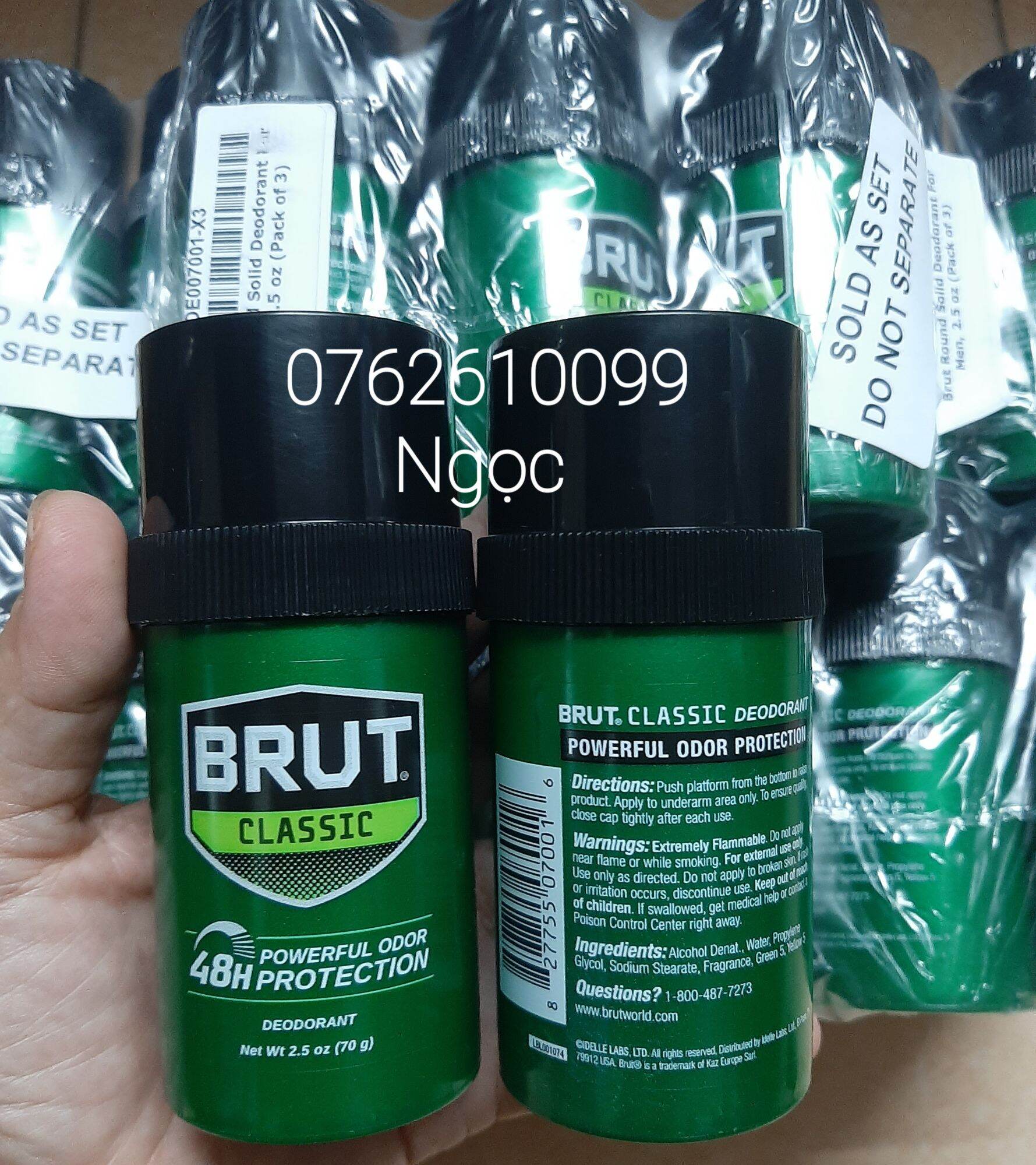 Lăn khử mùi BRUT CLASSIC SCENT  70g  - Hàng Mỹ