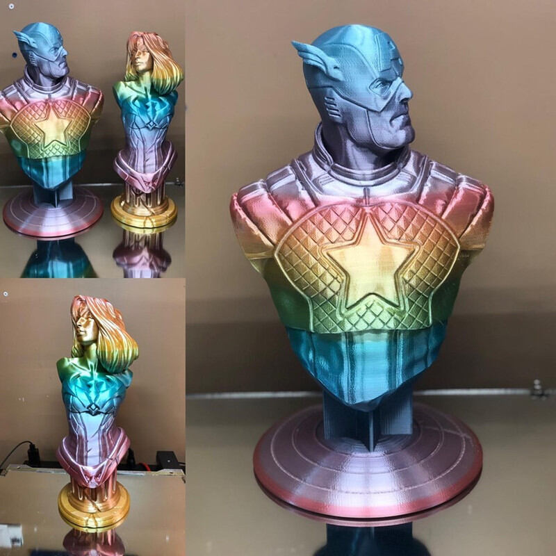 Nhựa in 3D HUTI PLA Rainbow - PLA Silk Rainbow ( cuộn 1kg )