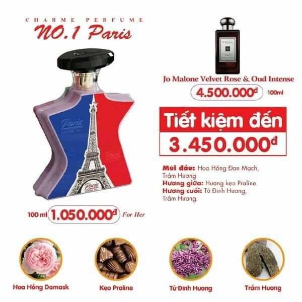Nước hoa nữ no.1 paris 100ml