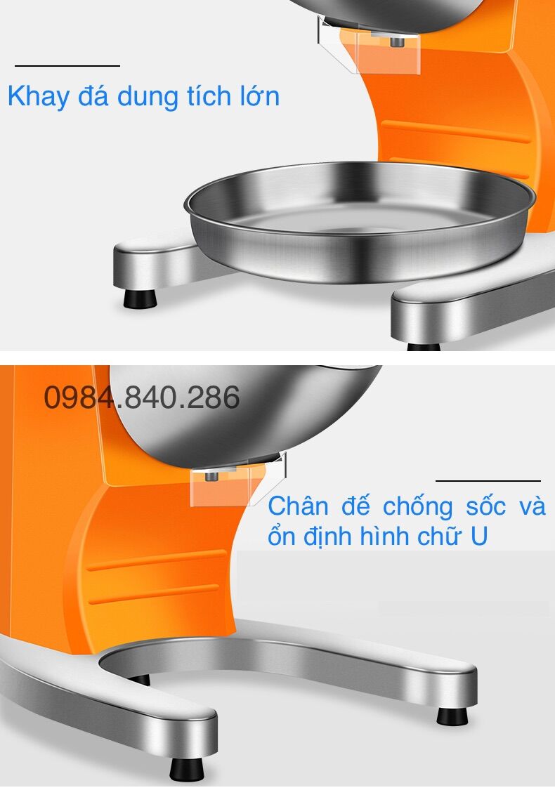 Máy xay đá, bào đá 2 dao nhập khẩu Đài Loan