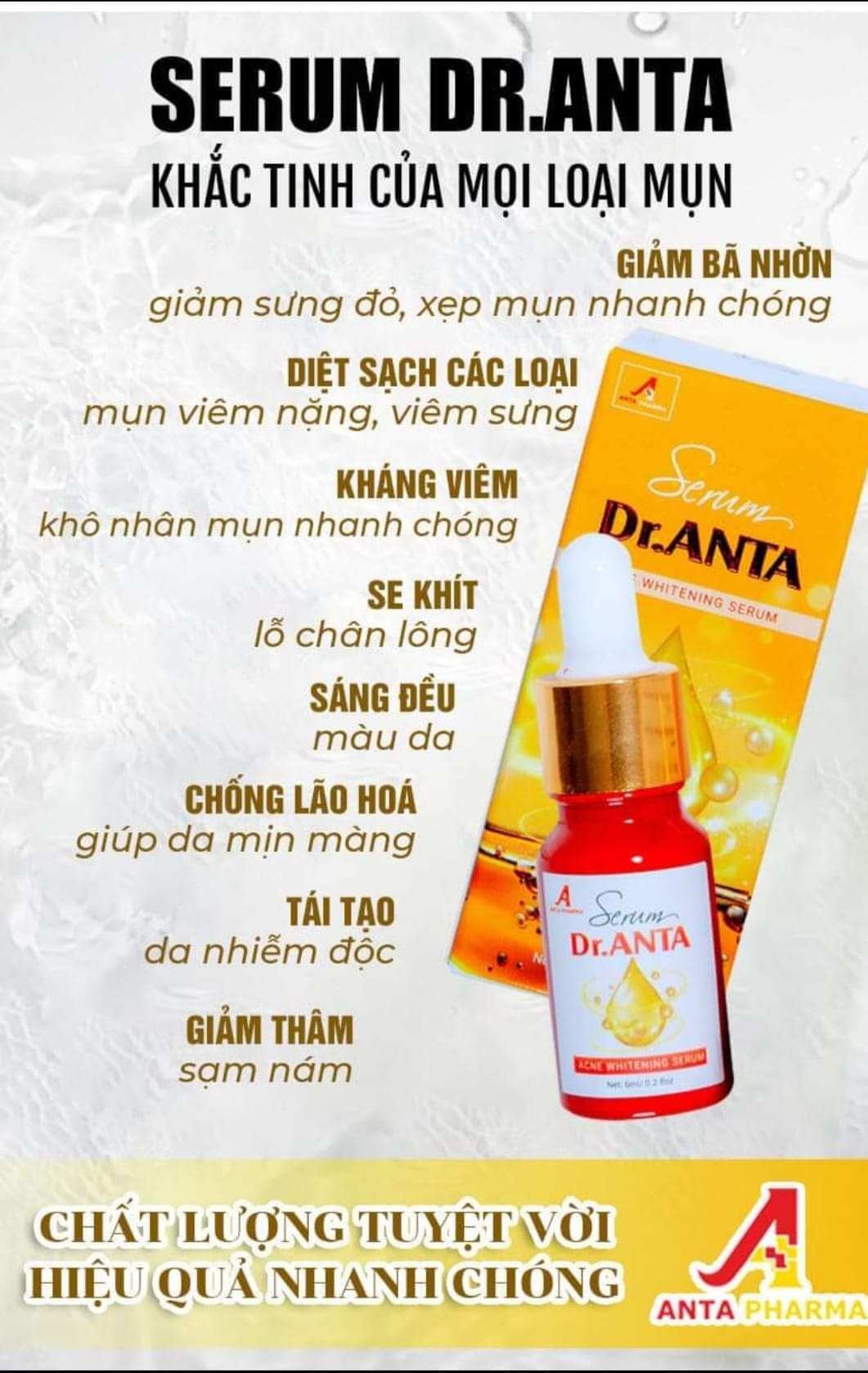 Serum Dr.Anta Khắc tinh của mọi loại mụn
