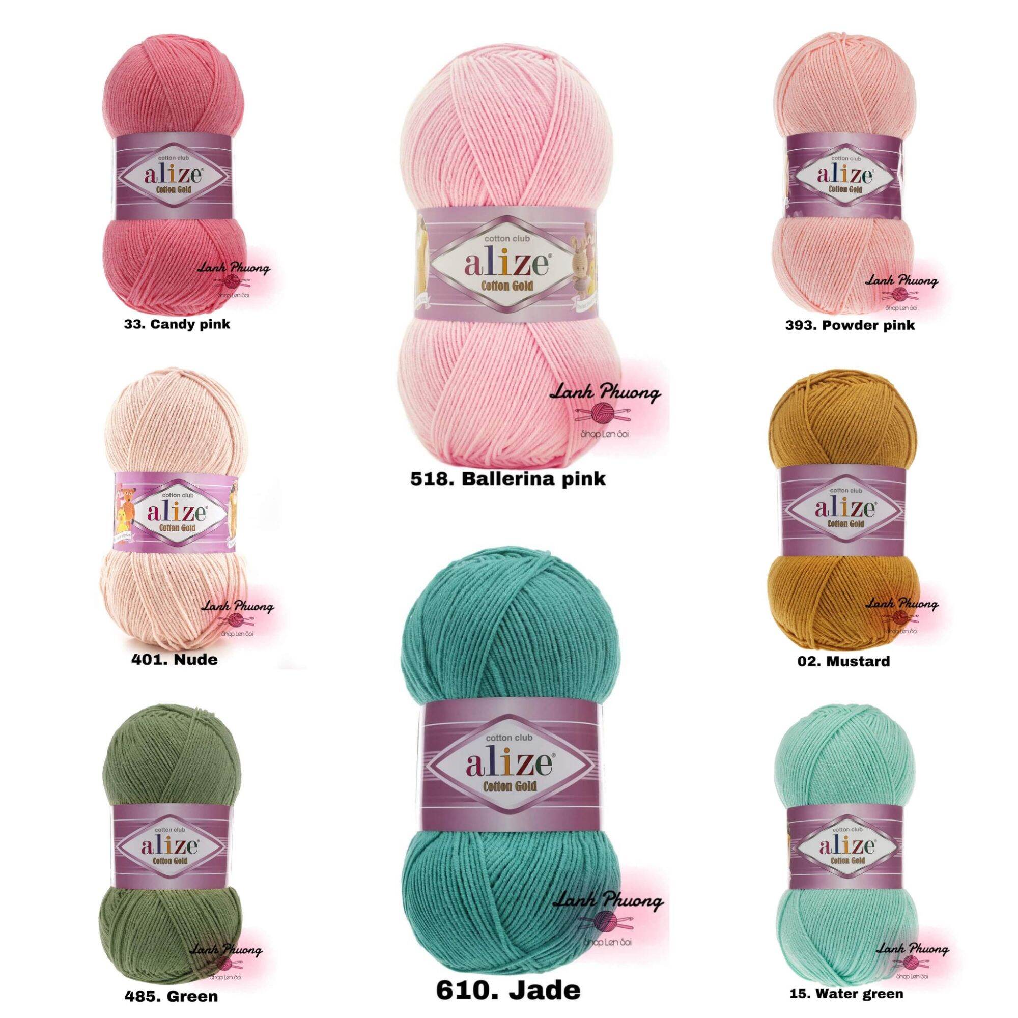 Len Alize Cotton Gold 100gr Thổ Nhĩ Kỳ