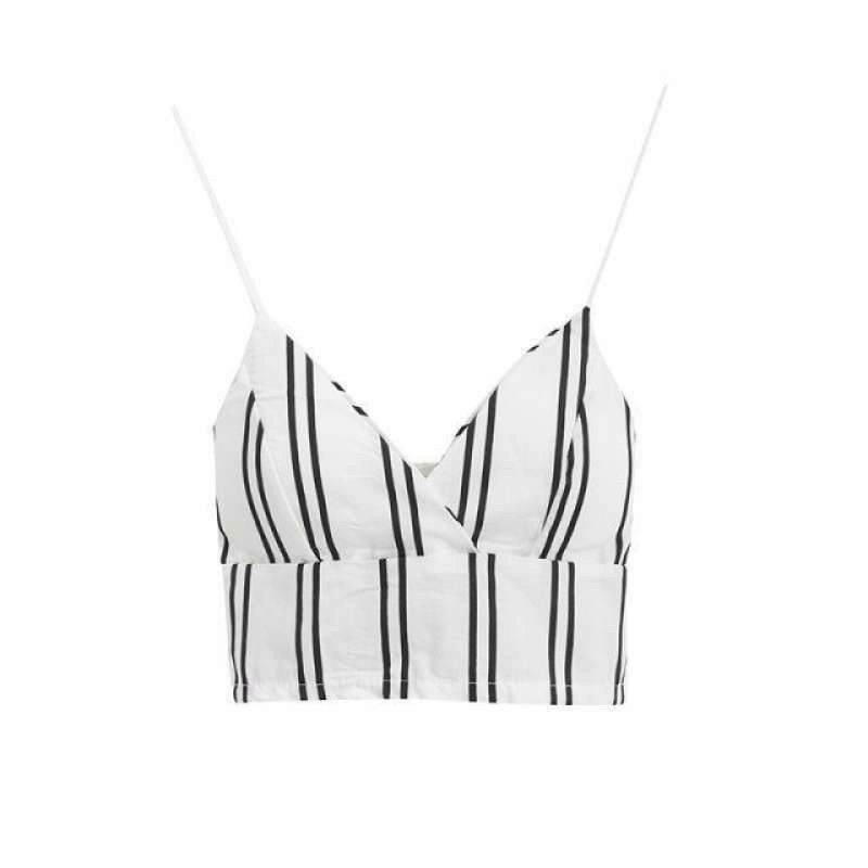 Set áo bra kèm sơ mi kẻ đi biển