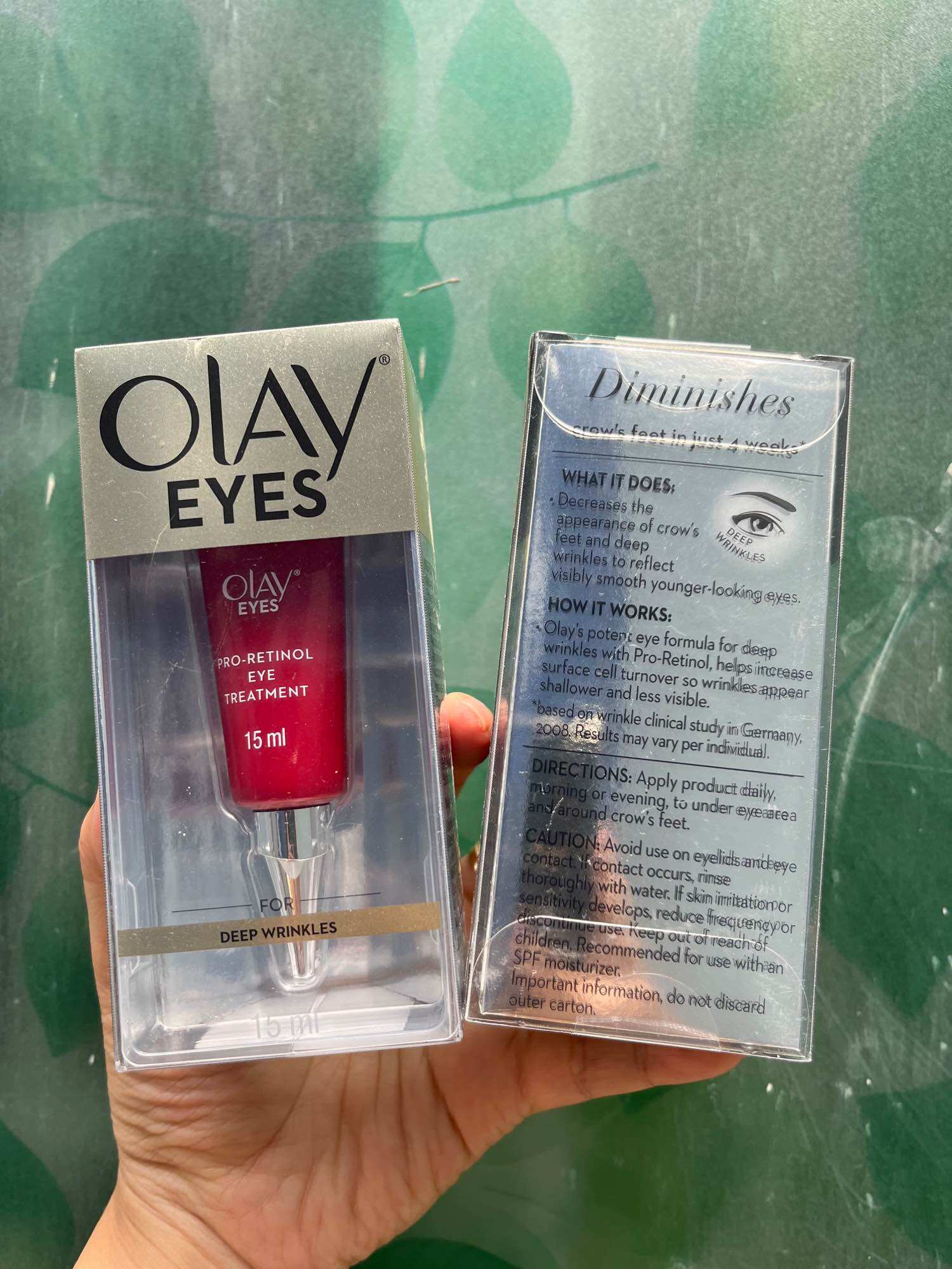 [Bill Úc] Kem dưỡng giảm quần thâm mắt OLAY Eyes Pro-Retinol Eye Wrinkle Cream Treatment 15 mL