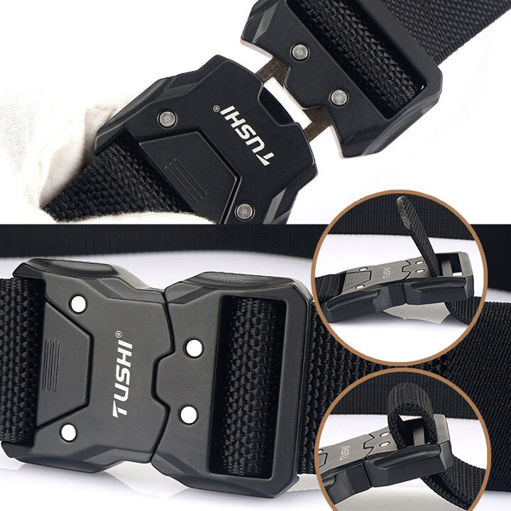 Dây thắt lưng lính - Dây nịt vải bố ARM-1255 (Xanh lính)