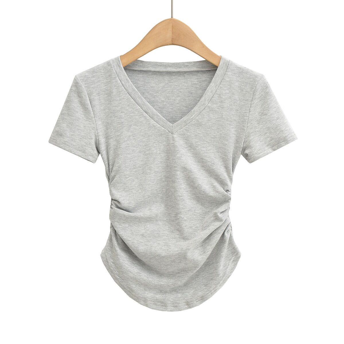 Áo cotton crotop nhún eo