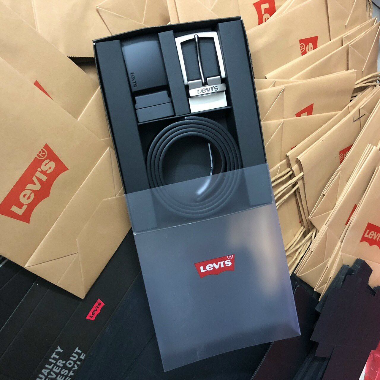 Set thắt lưng levis hai mặt