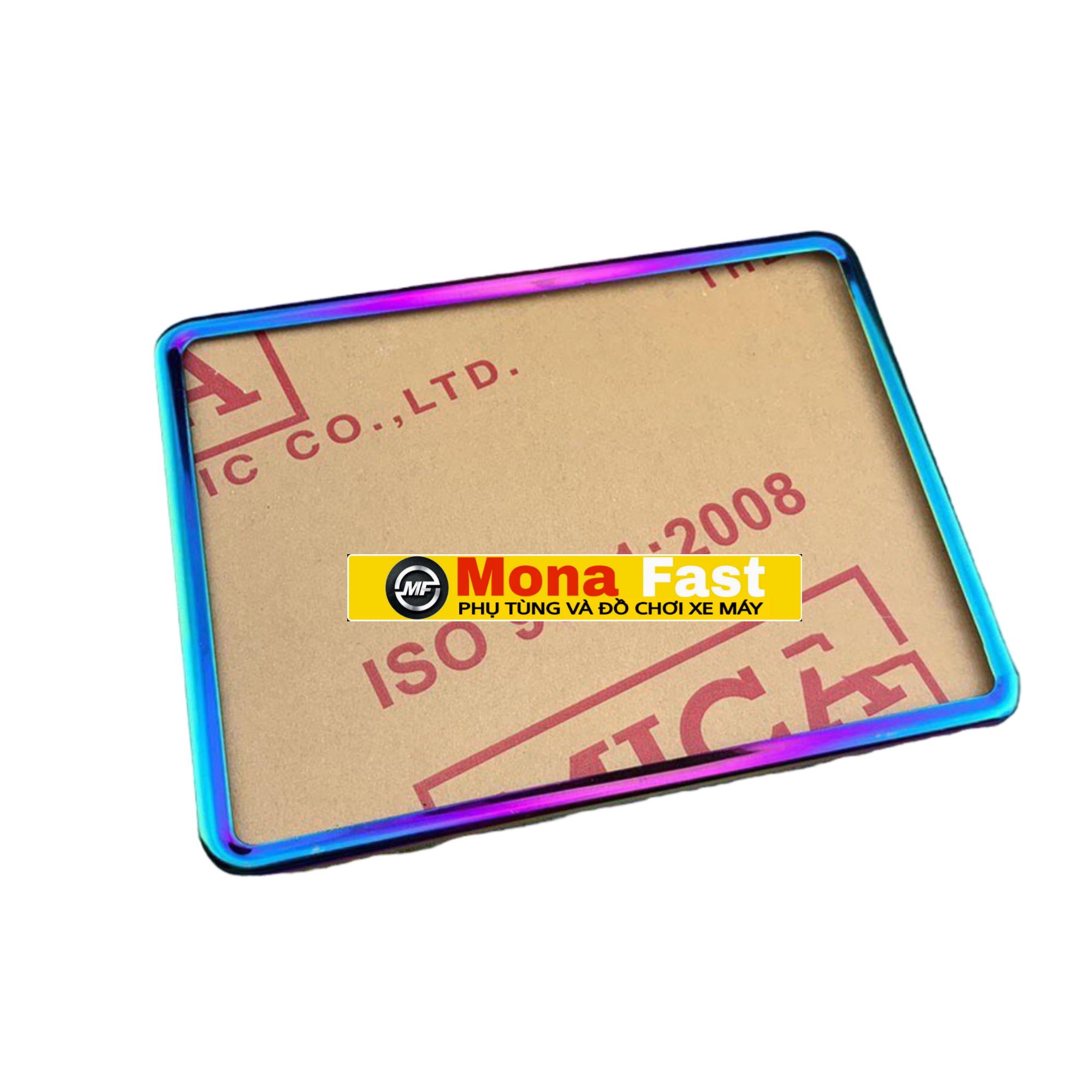 Khung biển số xe máy titan 7 màu, bọc biển số xe máy titan