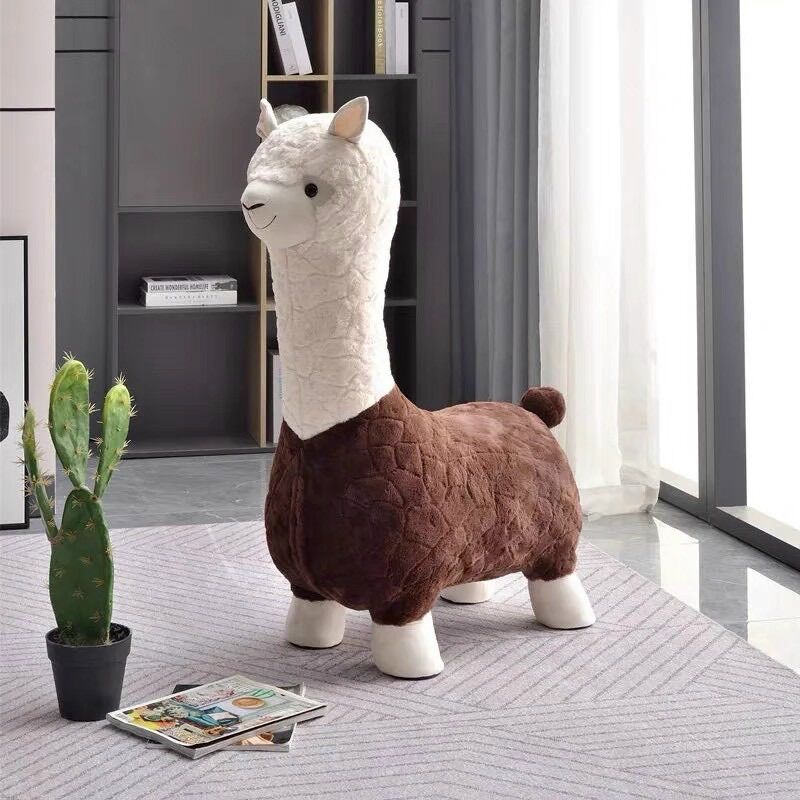 LACASA children's Alpaca toy chair, soft cotton mattress, iron frame, modern high-end imported goods - 4