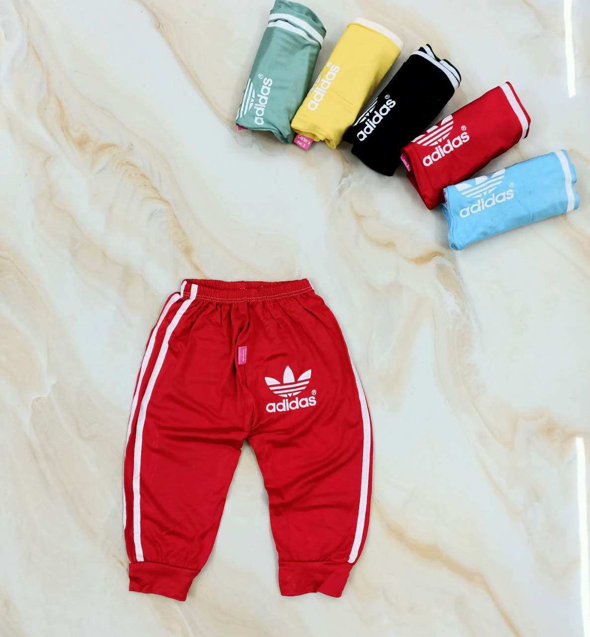 Quần dài thun lạnh logo adidas cho bé