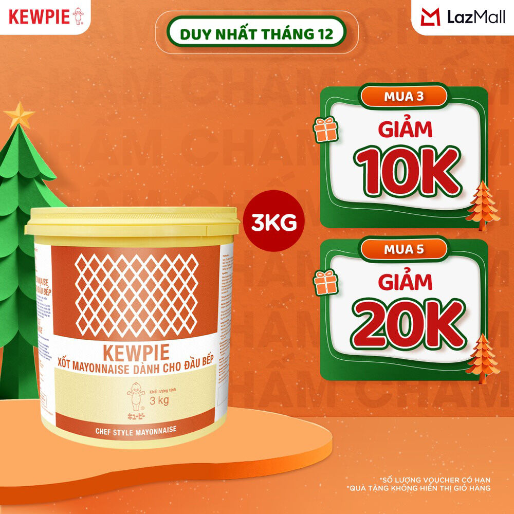   Các loại  Xốt Mayonnaise Xô 3kg Các Loại - Kewpie 