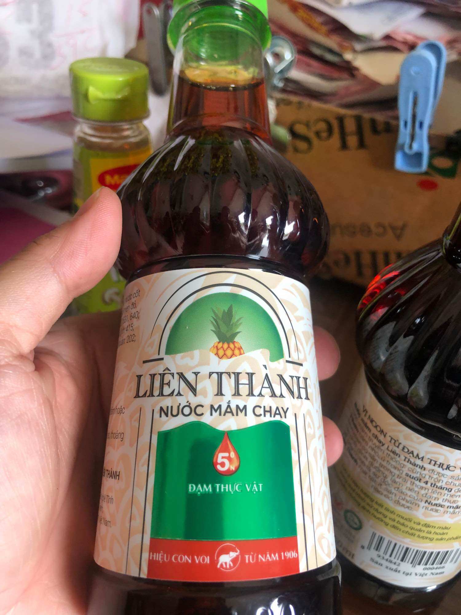 Nước mắm ăn chay, hiệu Liên Thành, chai 300ml