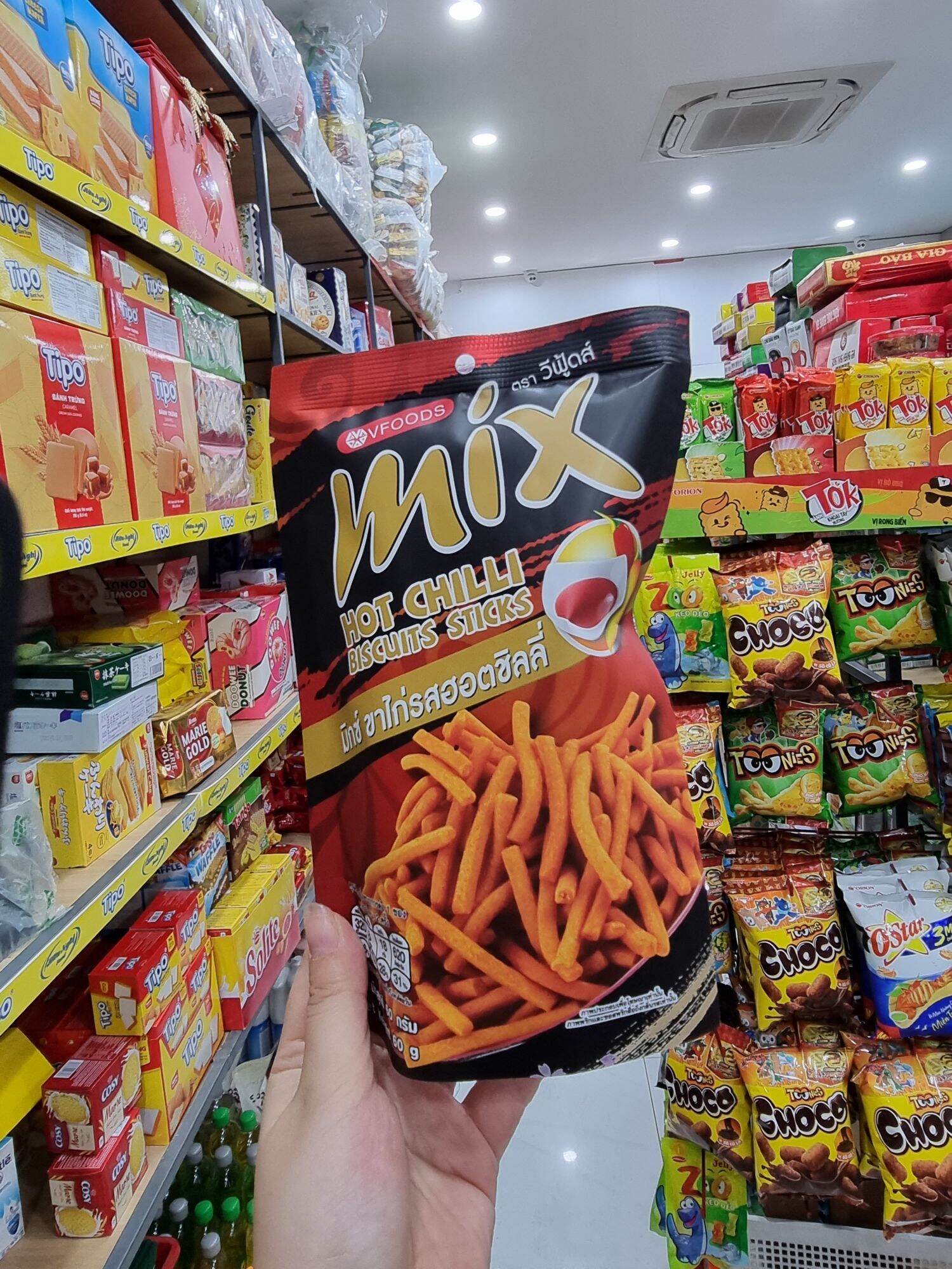 Snack que Mix vị ớt cay hot chilli