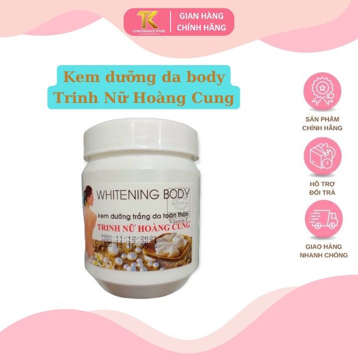 Kem trinh nữ hoàng cung whiting body dưỡng trắng da toàn thân 350g