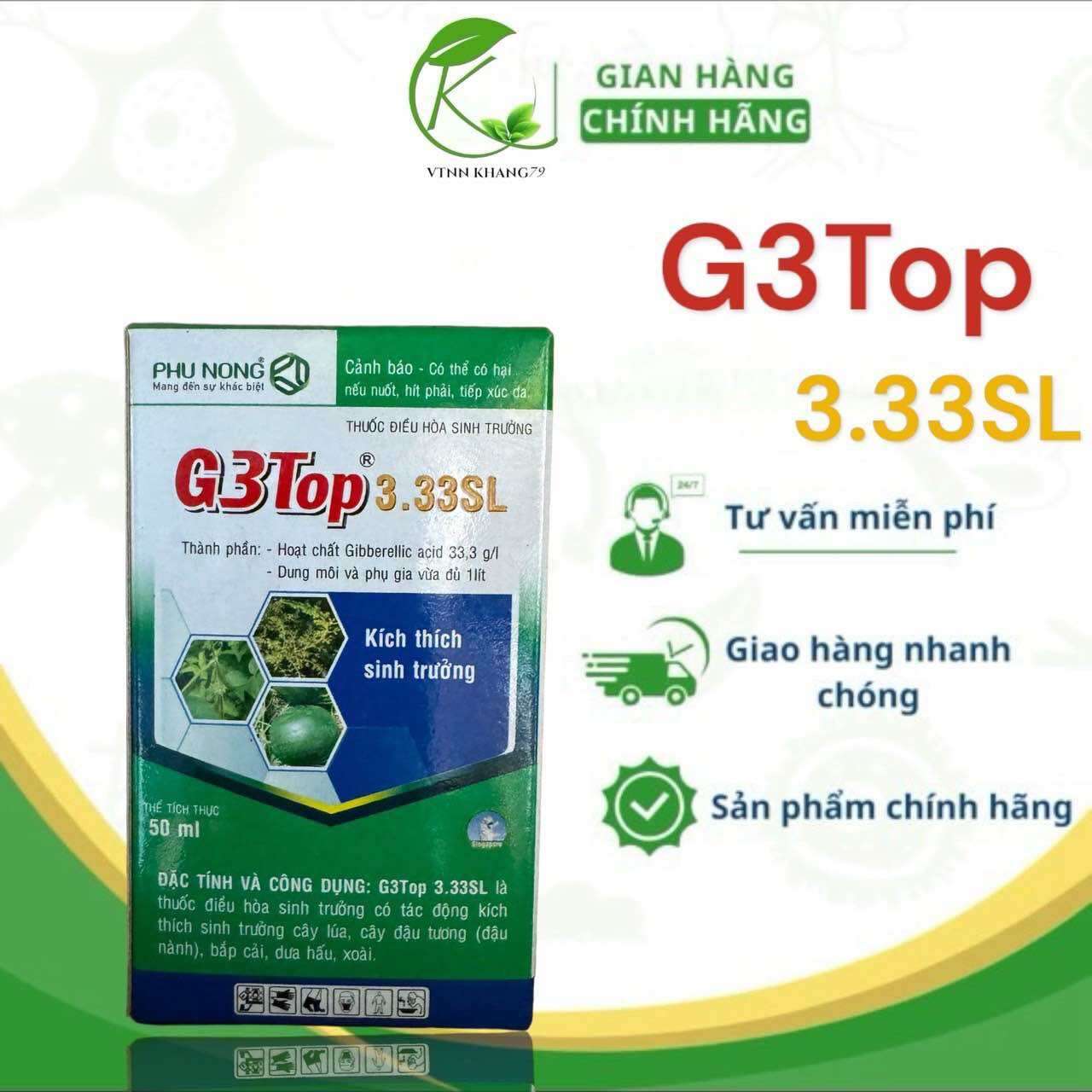 G3Top 3.33SL Kích thich sinh trưởng tăng trưởng