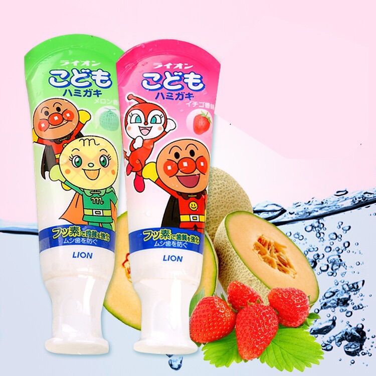 Kem đánh răng lion nội địa nhật bản 40g mùi dưa lưới và dâu