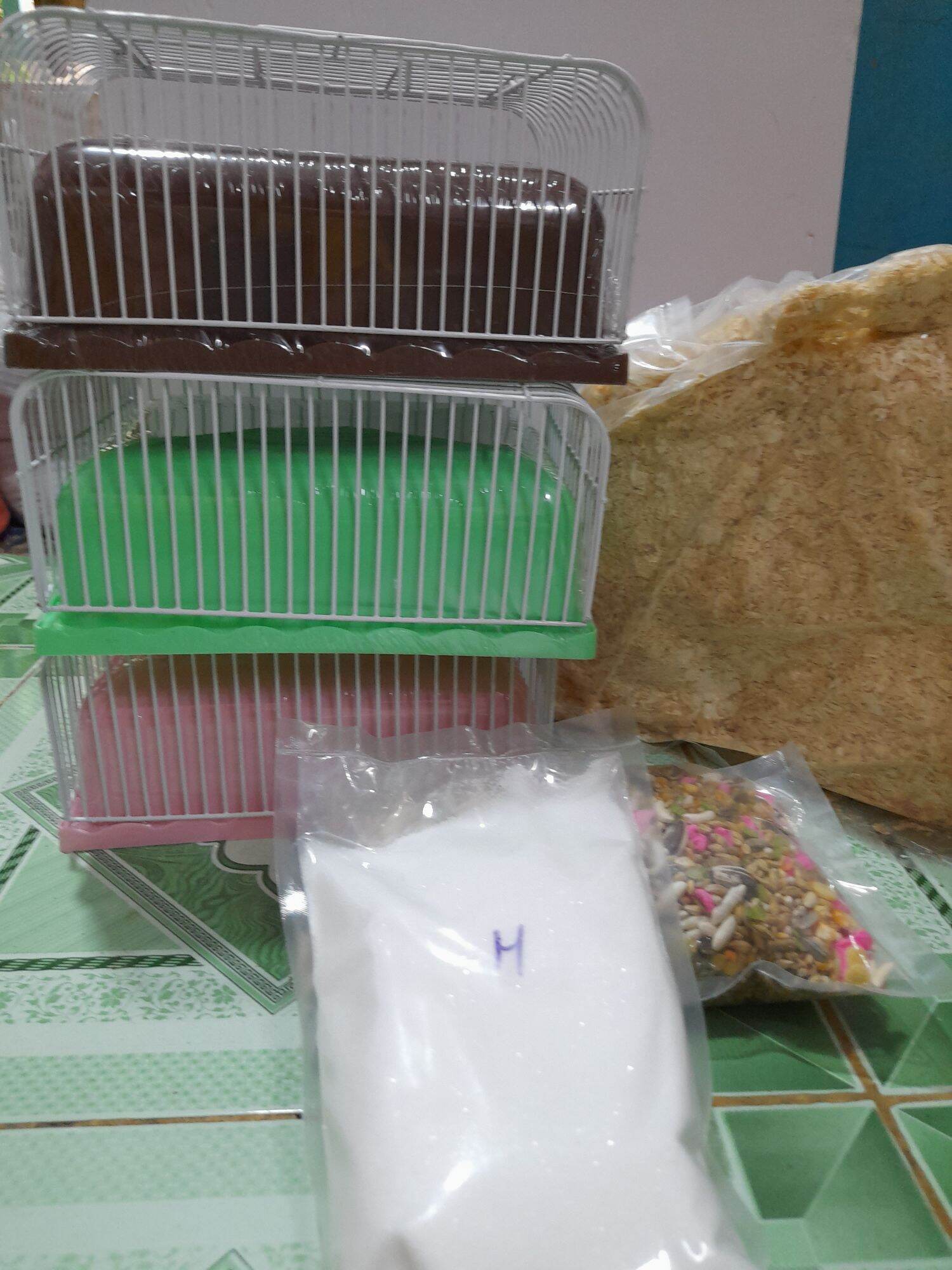 Combo lồng và đồ dùng hamster (thơm)