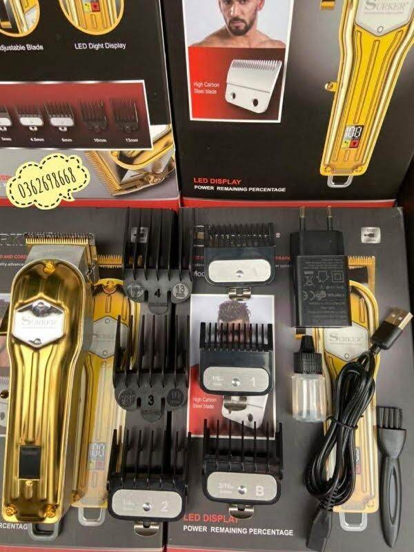 Tông đơ cắt tóc cao cấp SURKER K7S 3 phiên bản
