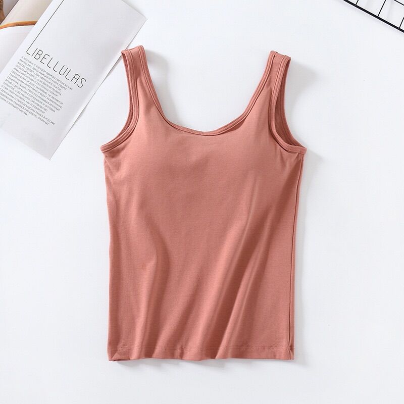 Áo 3 lỗ có mút ngực, áo thun nữ chất đẹp