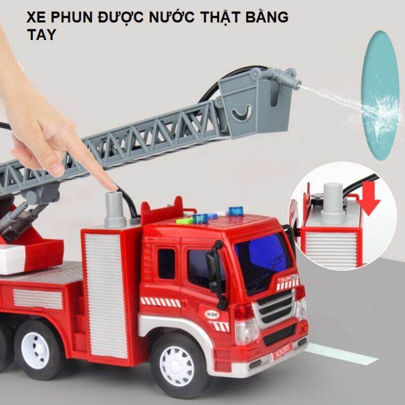 XE CỨU HOẢ PHUN NƯỚC 1:16
